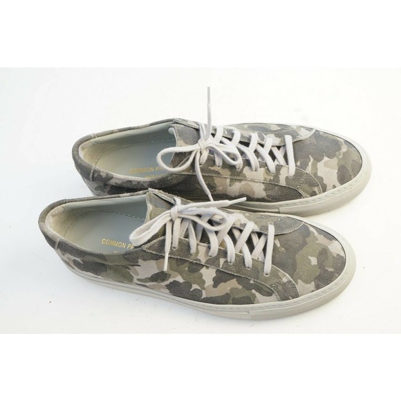 Common Projects Mens Achilles Low Camo Sneaker - Picture 11 of 12